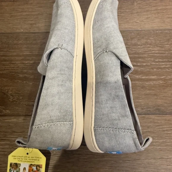 TOMS Women's NWT Deconstructed Alpargata Slip-On Casual Shoes, Gray, Size 8.5 - Picture 8 of 11